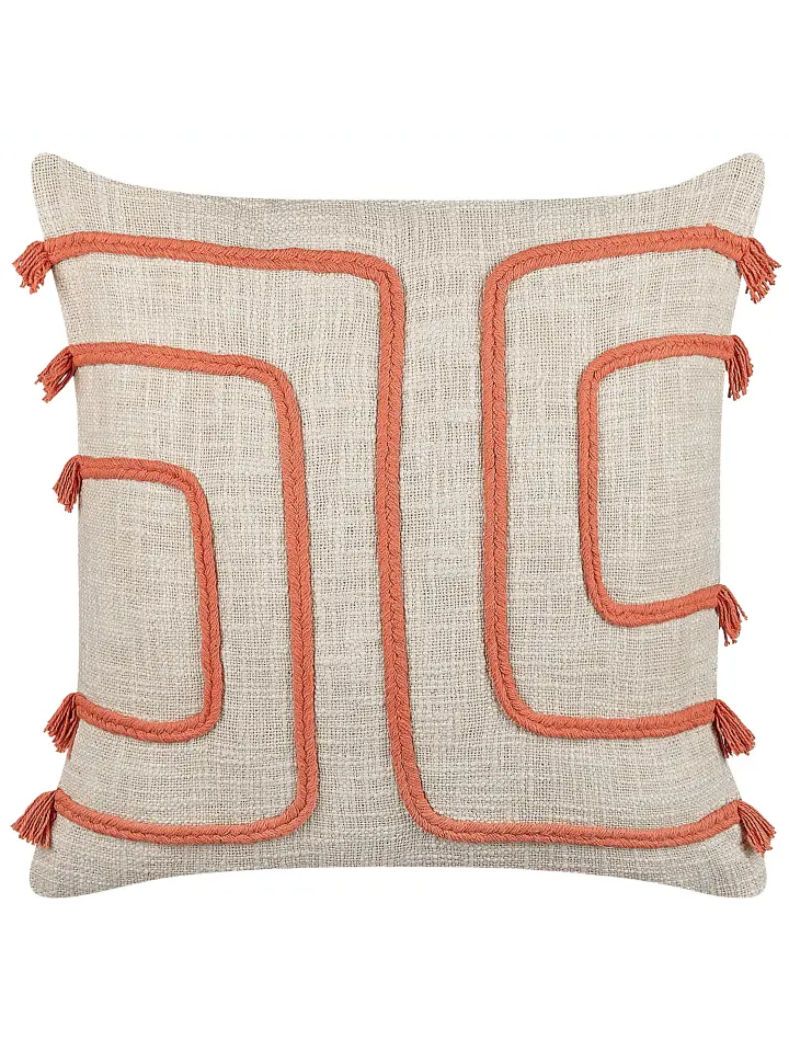 

Декоративная подушка Beliani Deko PLEIONE, цвет beige/orange