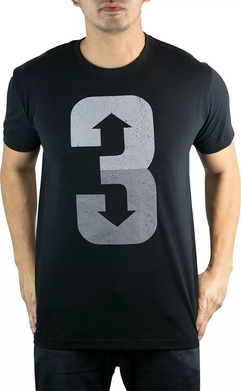 Мужская футболка Baseballism 3 Up 3 Down, черный