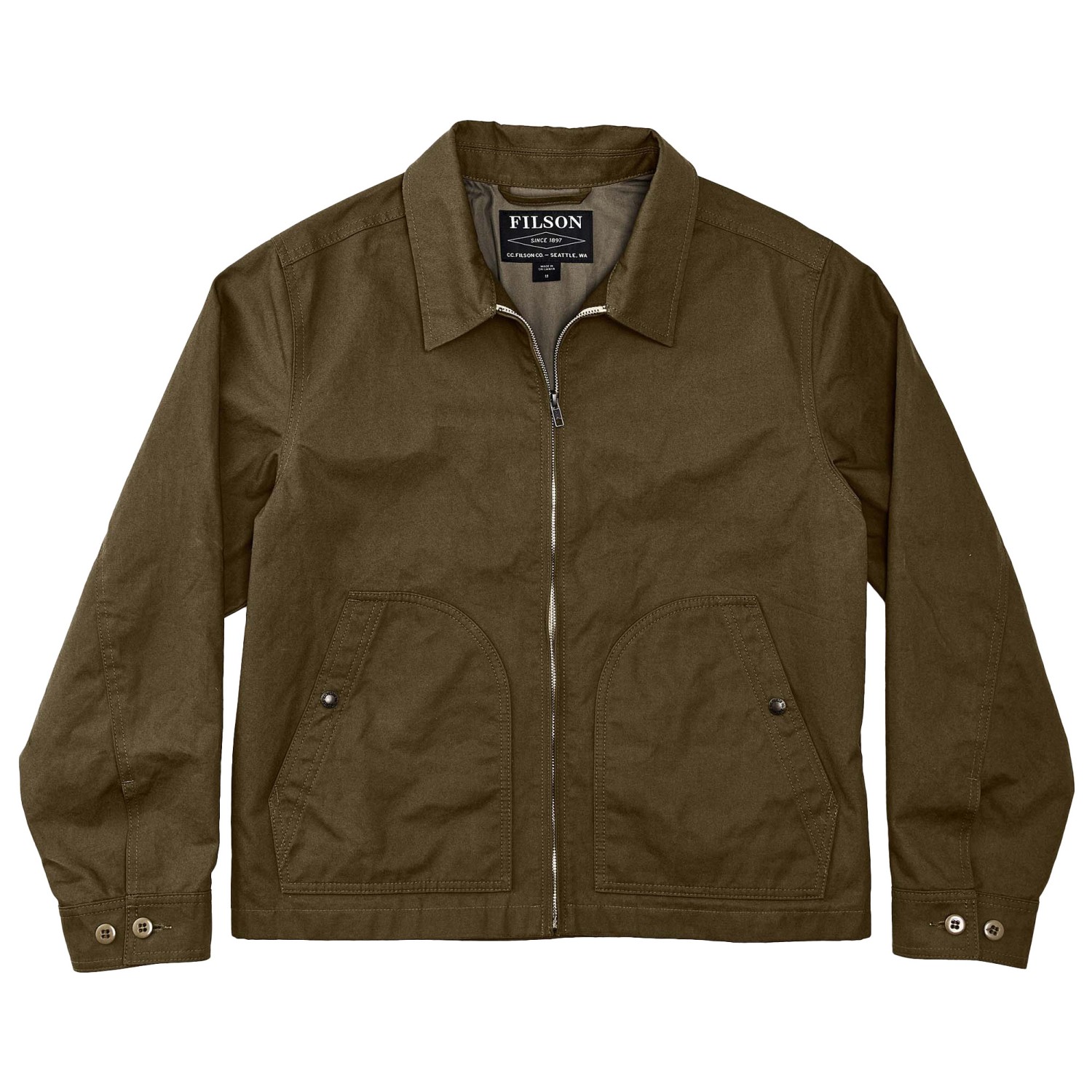 цена Повседневная куртка Filson Ranger Crewman, цвет Olive Drab