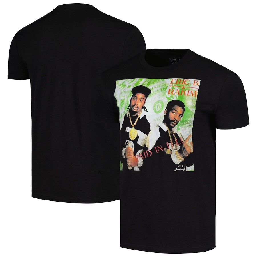 

Футболка с коротким рукавом Global Merch Eric B. & Rakim, черный