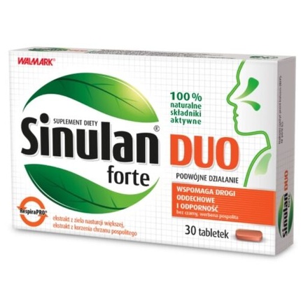 Sinulan Duo Forte 60 таблеток для поддержки дыхательной и иммунной системы Walmark