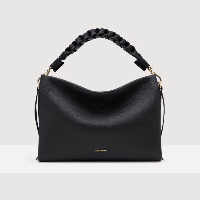 

Двусторонняя кожаная сумка через плечо Coccinelle BOHEME MEDIUM, черный