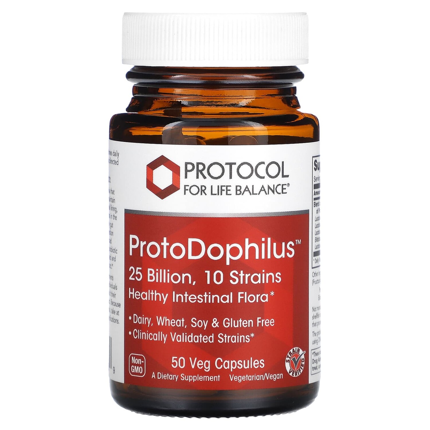 

ProtoDophilus, 25 млрд, 50 растительных капсул, Protocol for Life Balance