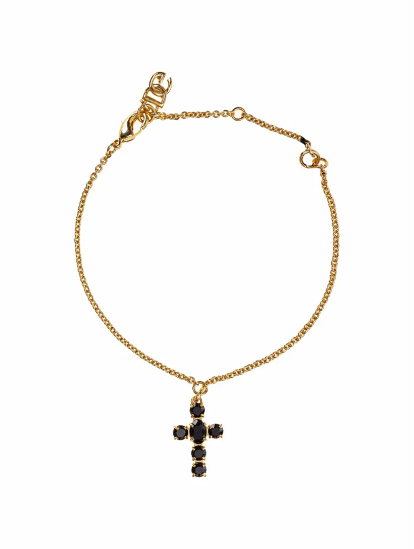 

Браслет-цепочка с кристаллами Dolce&Gabbana, золотистый