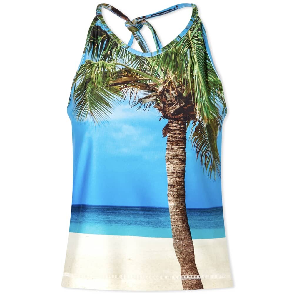 

Футболка JW Anderson Palm Halterneck Top, Коричневый