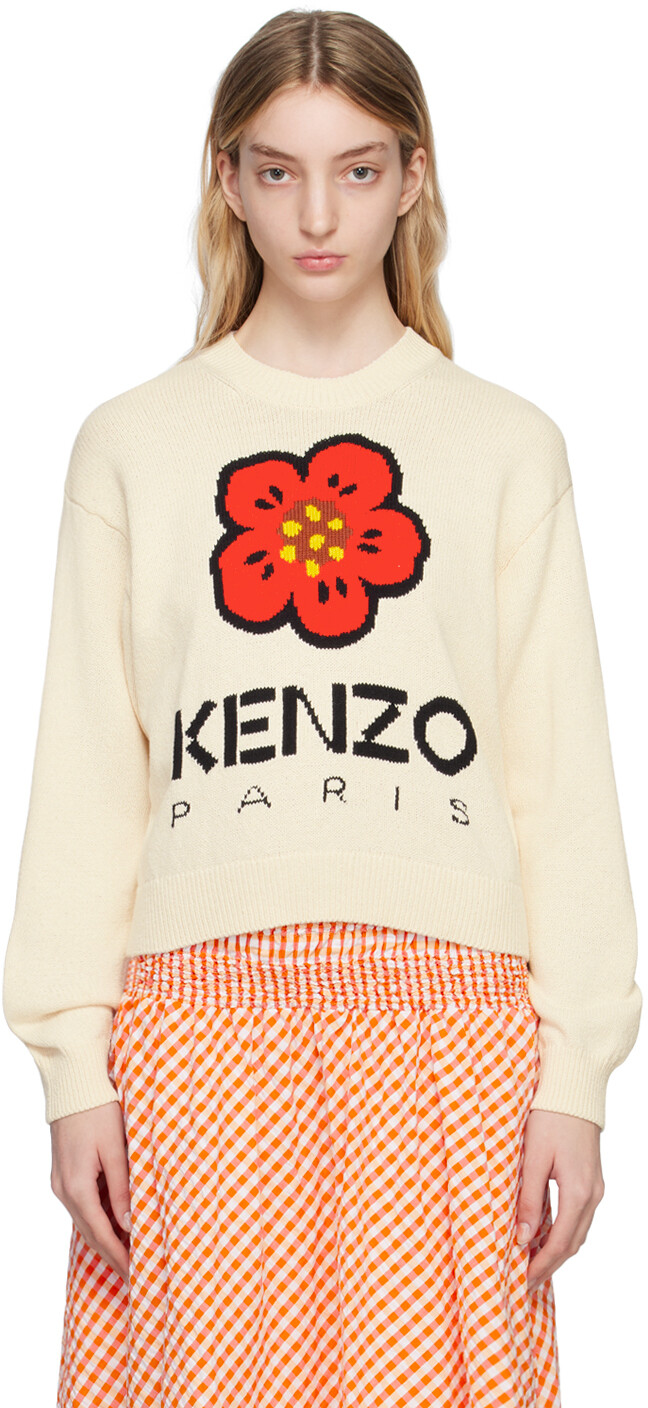 

Свитер Off-White Kenzo Paris Boke Flower, Белый
