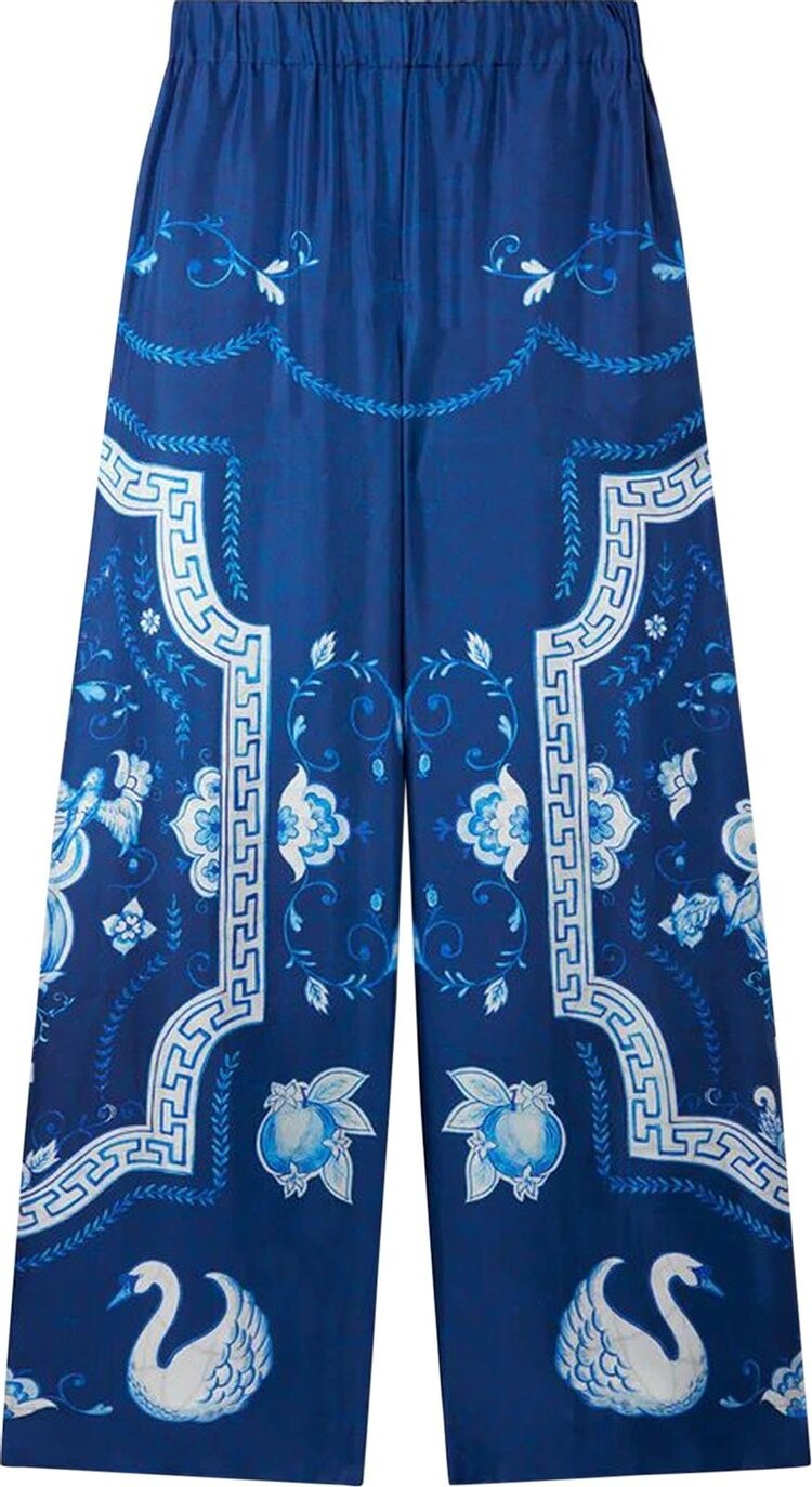 

Брюки Casablanca Printed Wide Leg Pants 'Plata Desser Tbleu', разноцветный, Синий