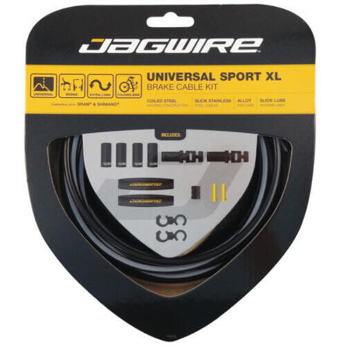 

Комплект тормозных тросов Jagwire Universal Sport XL -Reflective, черный / черный / черный