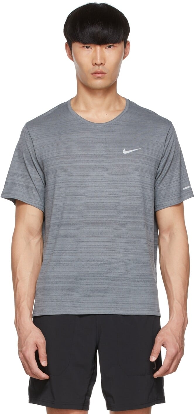 

Серая футболка Dri-FIT Miler Nike, Серый