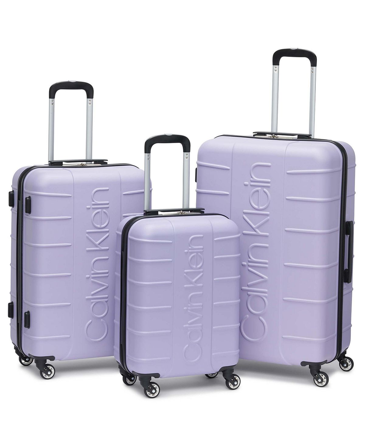 Набор боковых чемоданов bowery hard side, 3 предмета Calvin Klein, фиолетовый