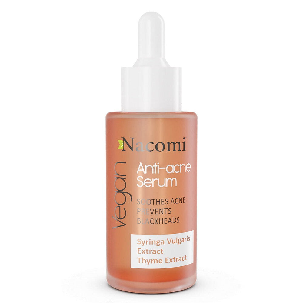 Nacomi Vegan Anti-Acne Serum сыворотка для лица против прыщей 40мл nacomi тоник против прыщей для лица next level anti acne face toner 100мл