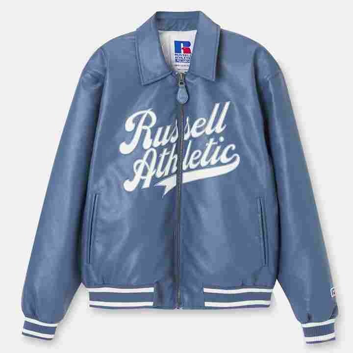 

Куртка-бомбер Russell Athletic by P&B Faux Leather, синий