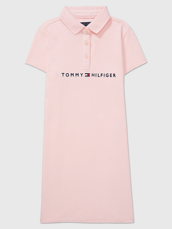 

Платье Tommy Hilfiger Kids' Logo Polo, розовый