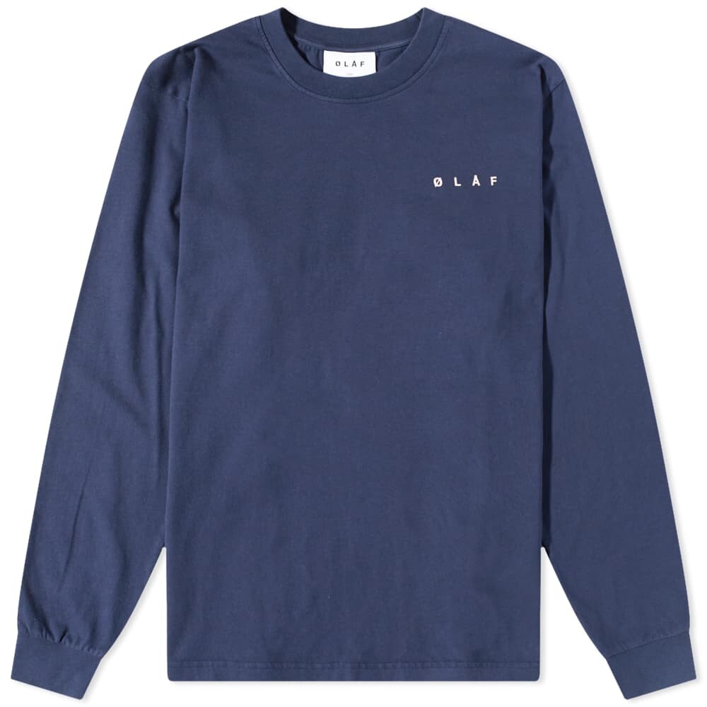 

Футболка Olaf Hussein Long Sleeve Face Tee, Серый