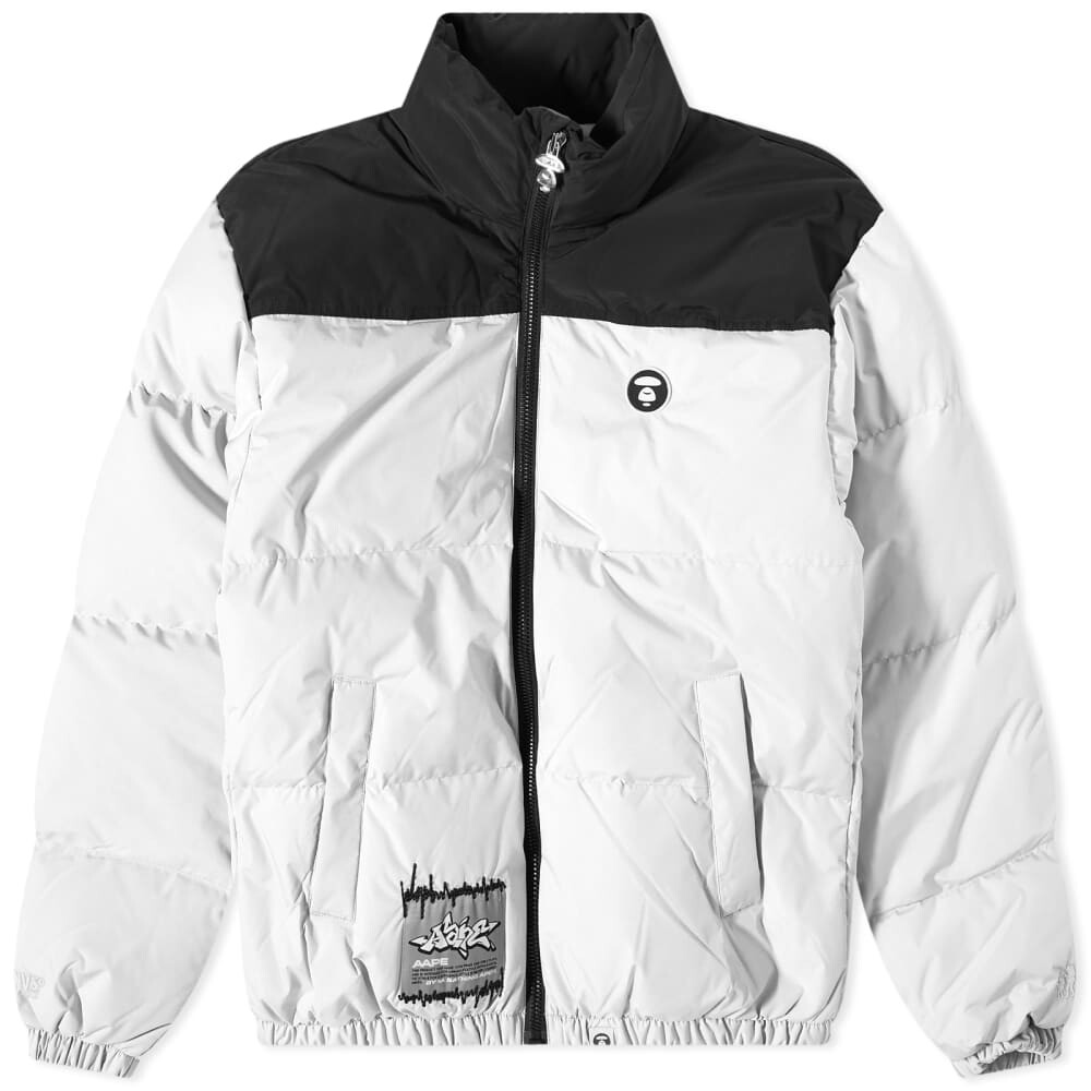 

Пуховик APE со вставками AAPE by A Bathing Ape, Серый