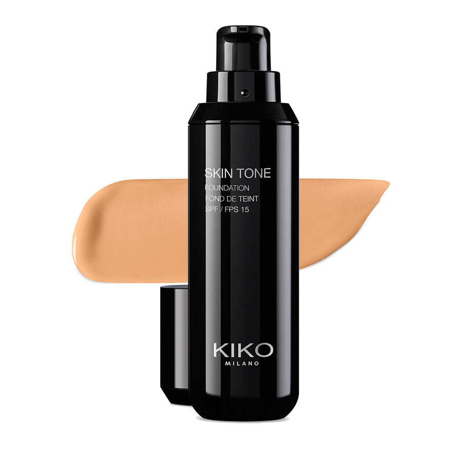 

KIKO Milano Skin Tone Foundation осветляющая жидкая основа SPF 15 теплый бежевый 50 30 мл