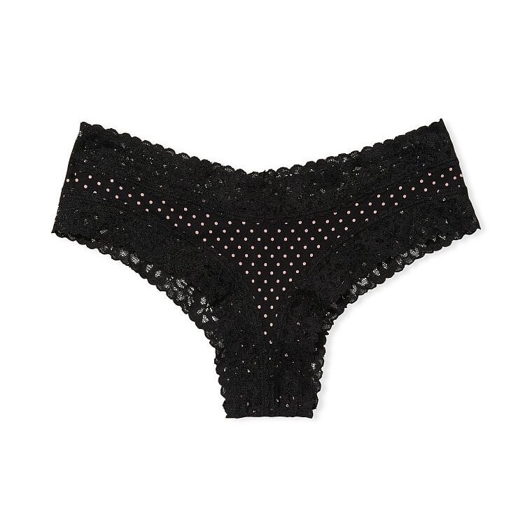 

Кружевные трусики Victoria's Secret Waist Cotton, черный