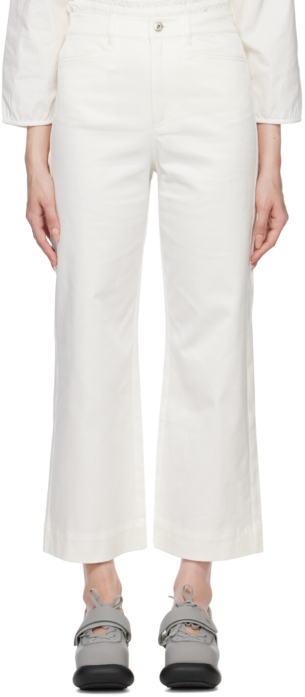 

Широкие брюки Off-White Proenza Schouler White Label, Серый, Широкие брюки Off-White Proenza Schouler White Label