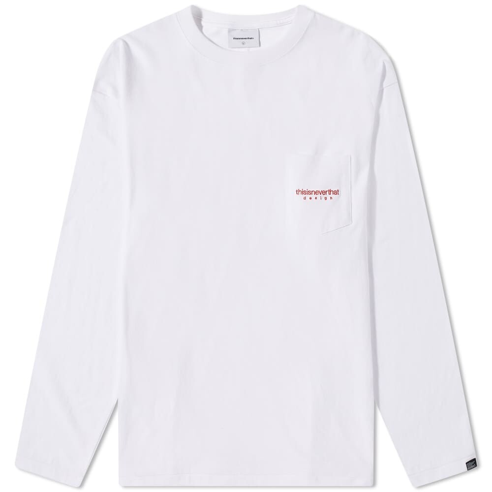

Футболка thisisneverthat Long Sleeve L-Logo Pocket Tee, Серый