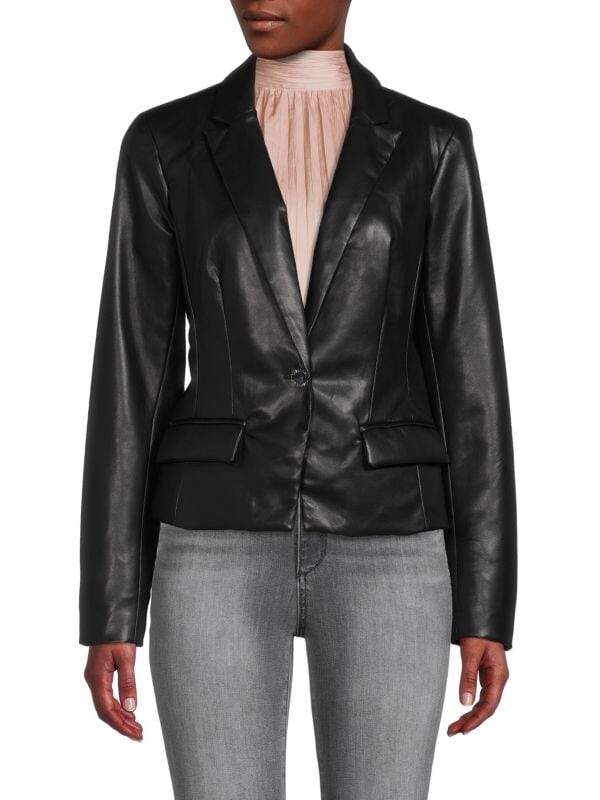 

Куртка Calvin Klein из искусственной кожи, черный