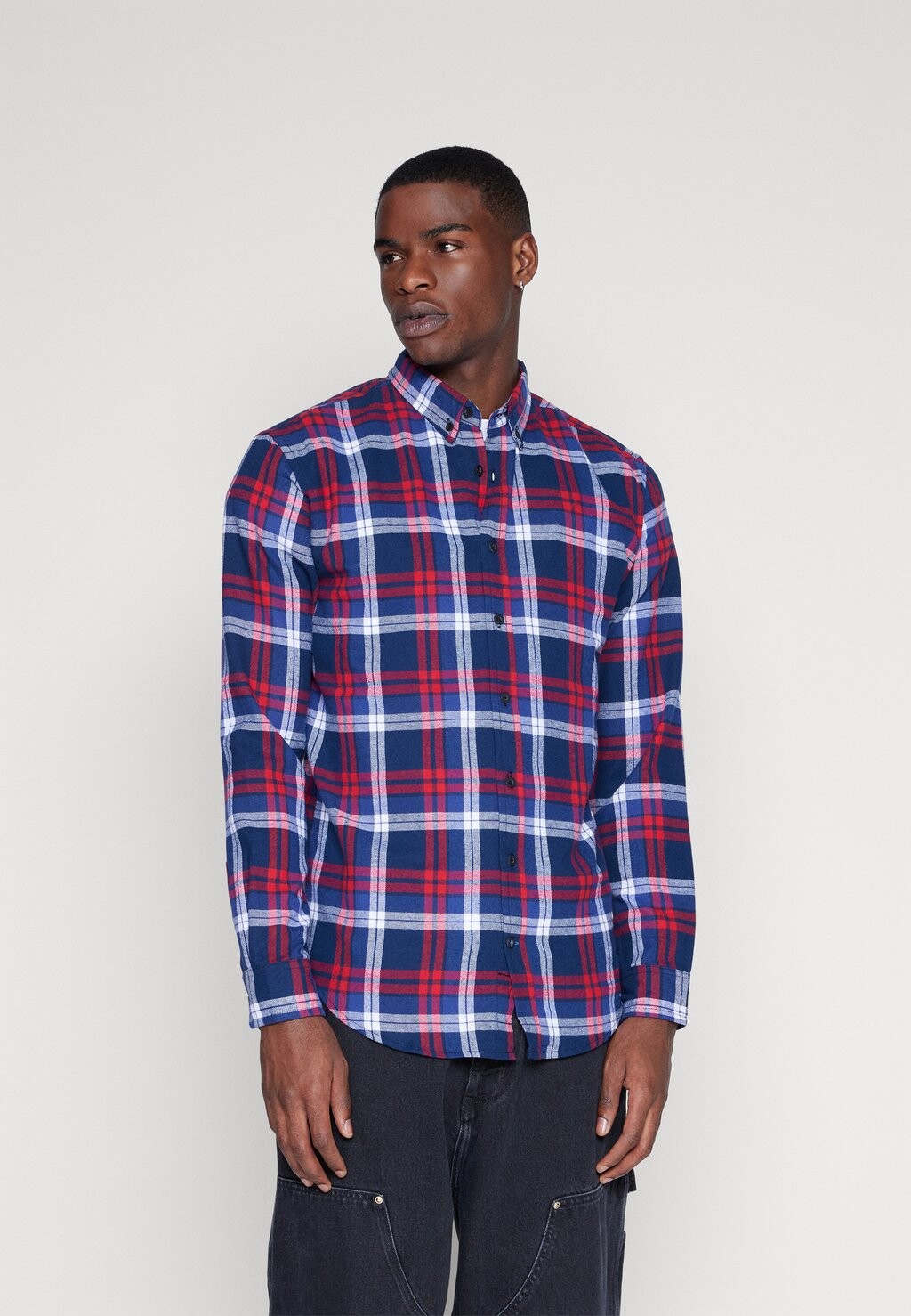 

Рубашка Denim Project, цвет red/navy