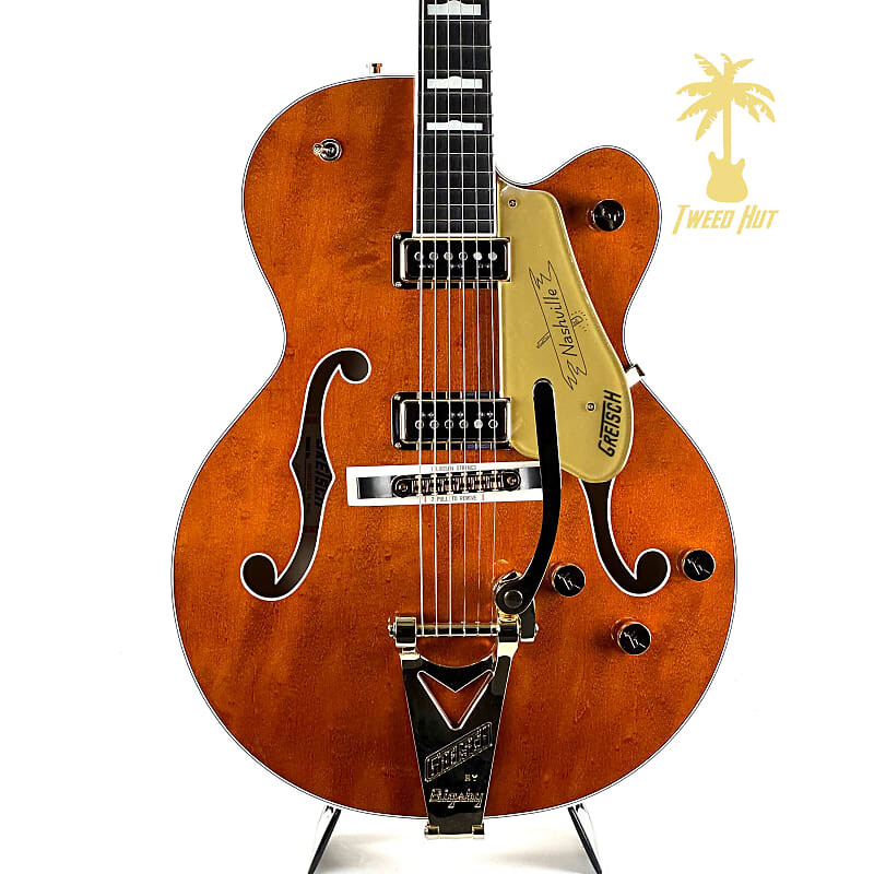 

Gretsch G6120TG-DS Players Edition Nashville Hollow Body DS Roundup Orange G6120TG-DS Players Edition Nashville Hollow Body DS with Bigsby