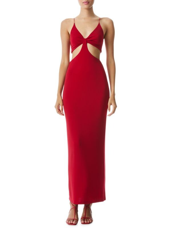 

Платье havana с вырезами Alice + Olivia Deep ruby