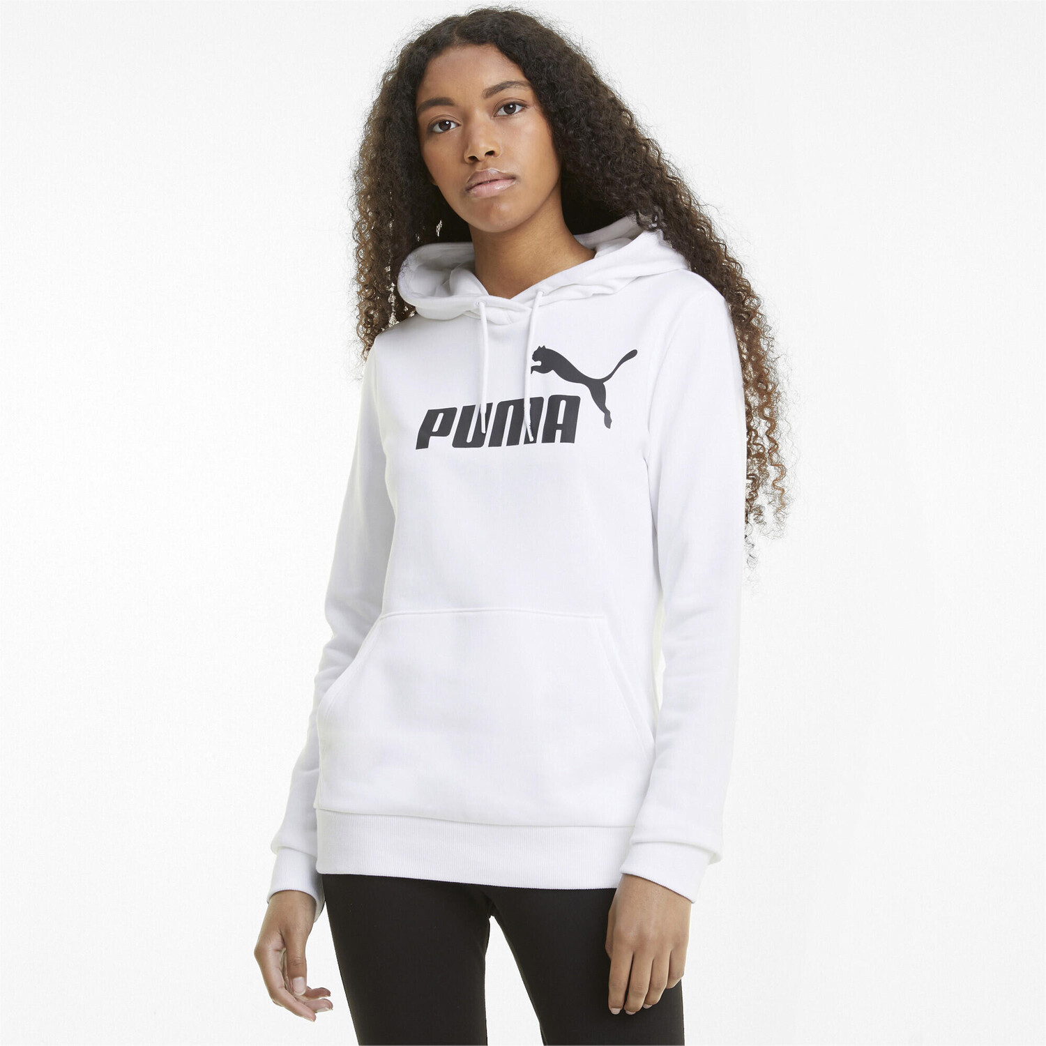 

Женская худи с логотипом Essentials PUMA, белый