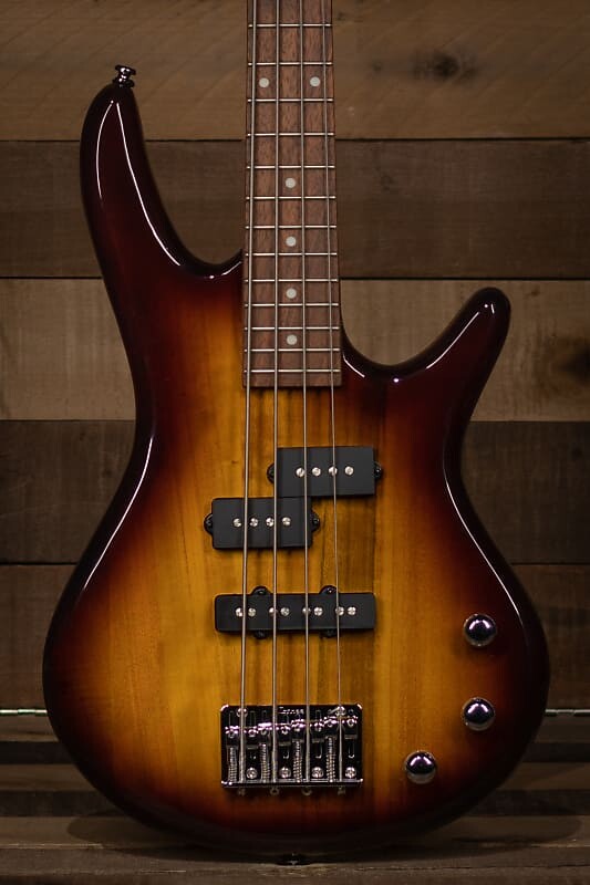 

Ibanez GSRM20 Mikro 4-струнная бас-гитара, коричневые солнечные лучи