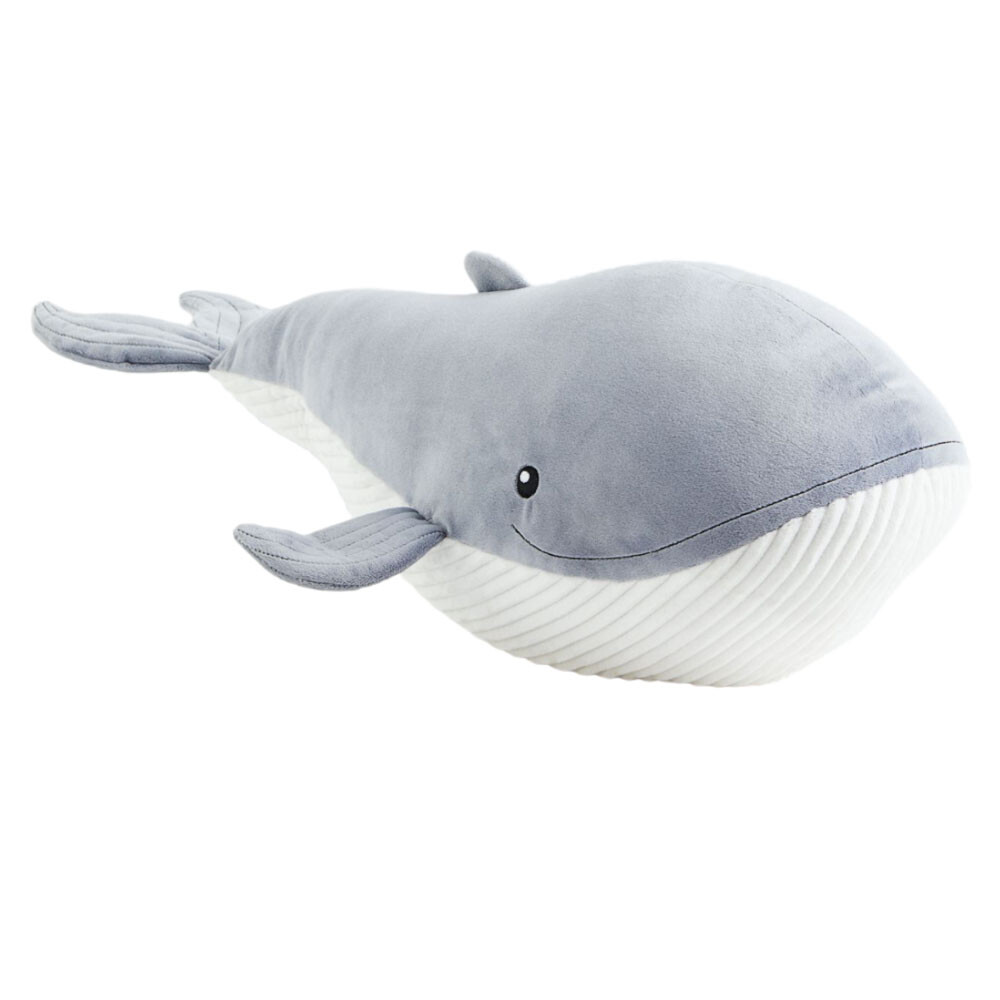 

Мягкая игрушка H&M Home Whale Velour, серо-голубой