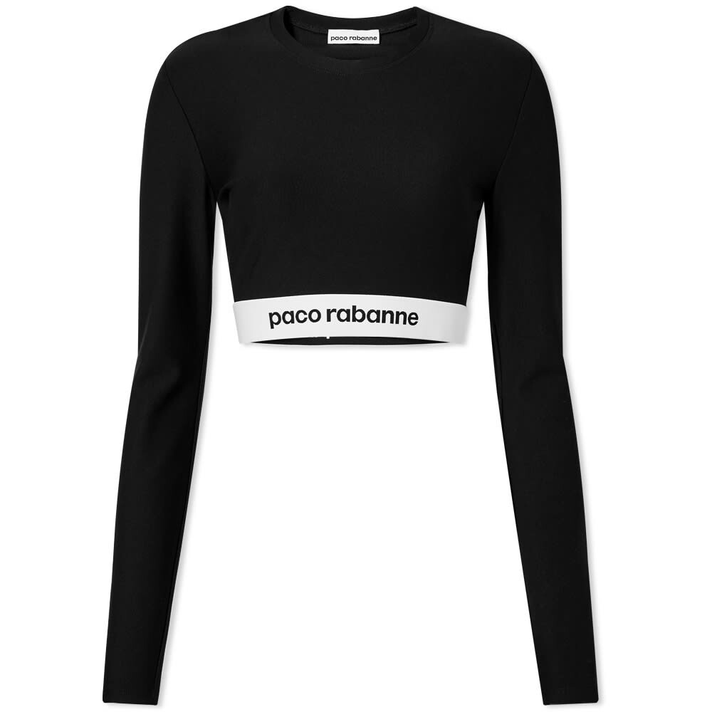 

Футболка Paco Rabanne Long Sleeve Sports Logo Top