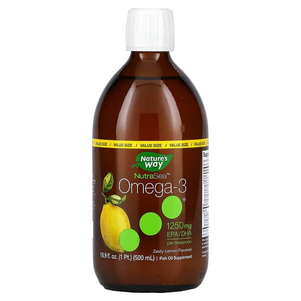Омега-3 Nature's Way со вкусом лимона, 500 мл форсунка топливной форсунки для nissan infiniti g37 370z q50 0950 oem 16600 ey00a 16600 ey00a 16600ey00a