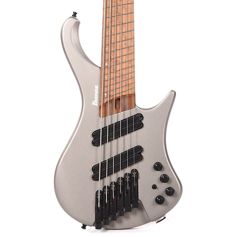 

Ibanez EHB1006MS Эргономичный безголовый 6-струнный бас-гитара Multi-Scale Metallic Grey Matte