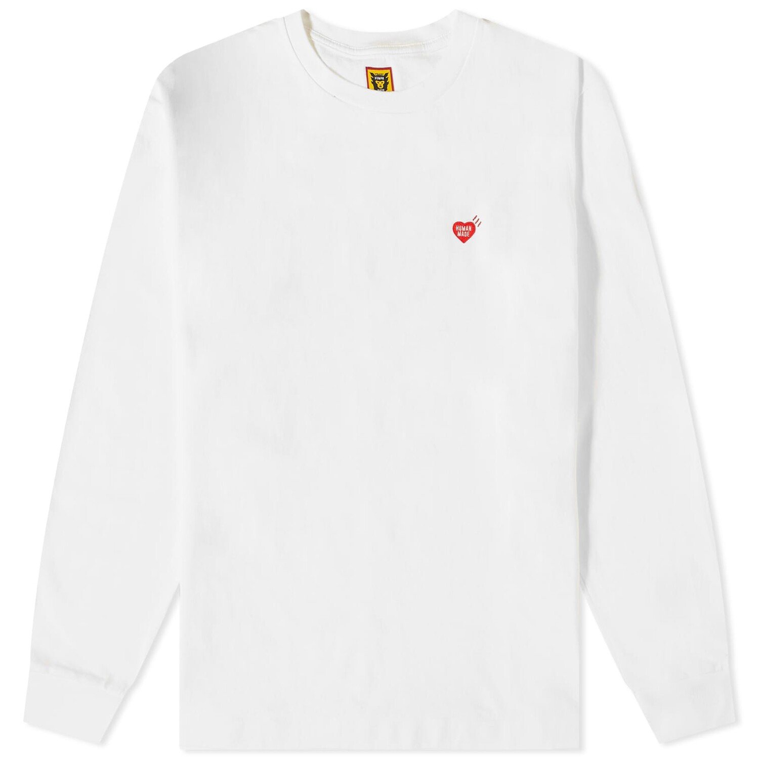 

Футболка Human Made Long Sleeve Double Heart, белый