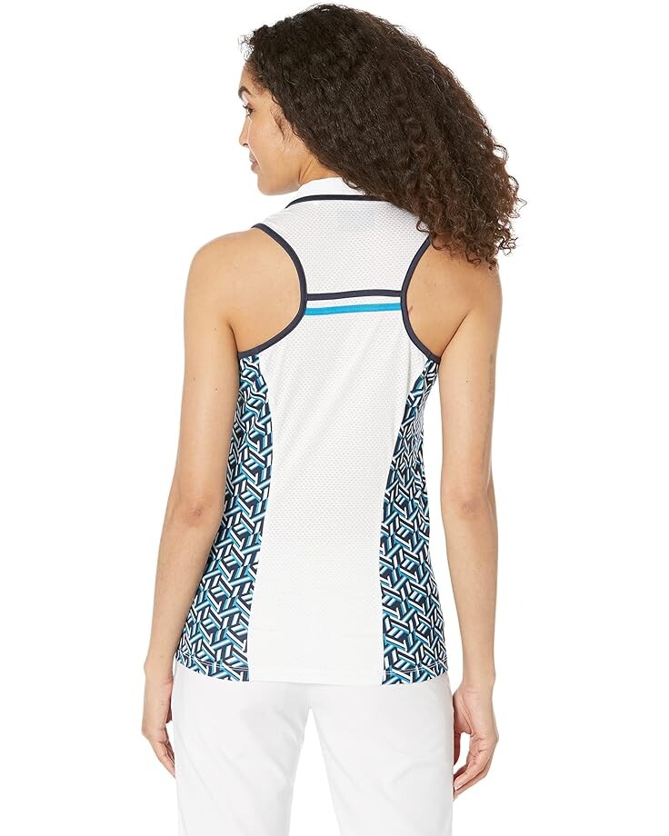 

Поло Original Penguin Golf Sleeveless Geo Print Polo, цвет Black Iris