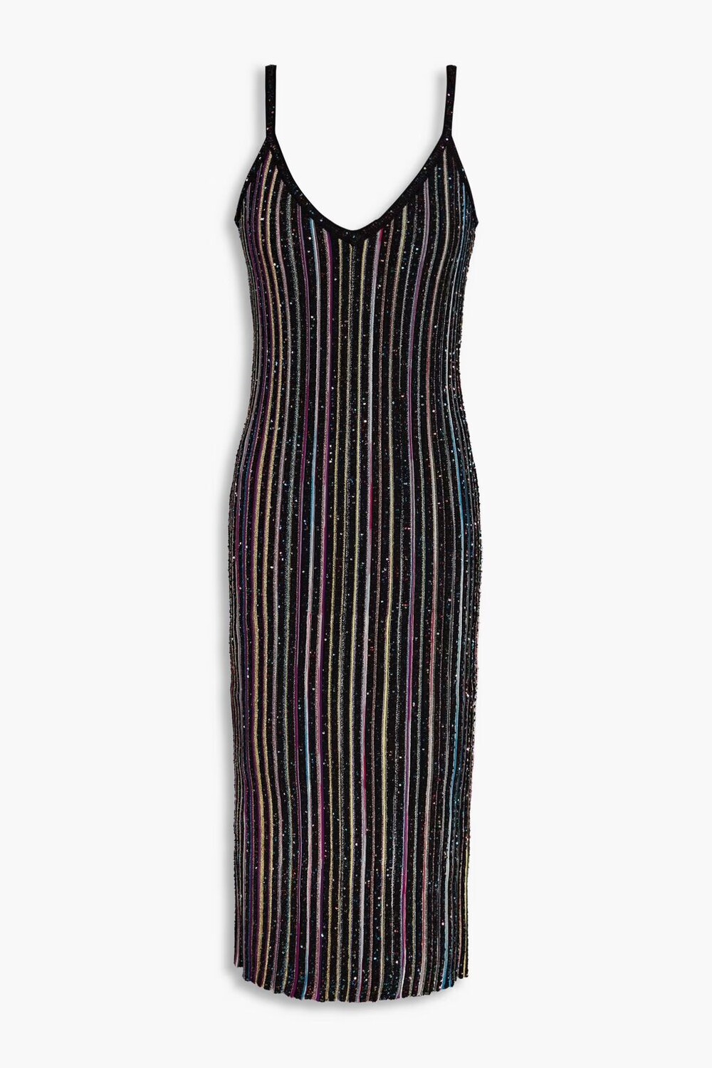 

Платье крючком металлик Missoni, черный