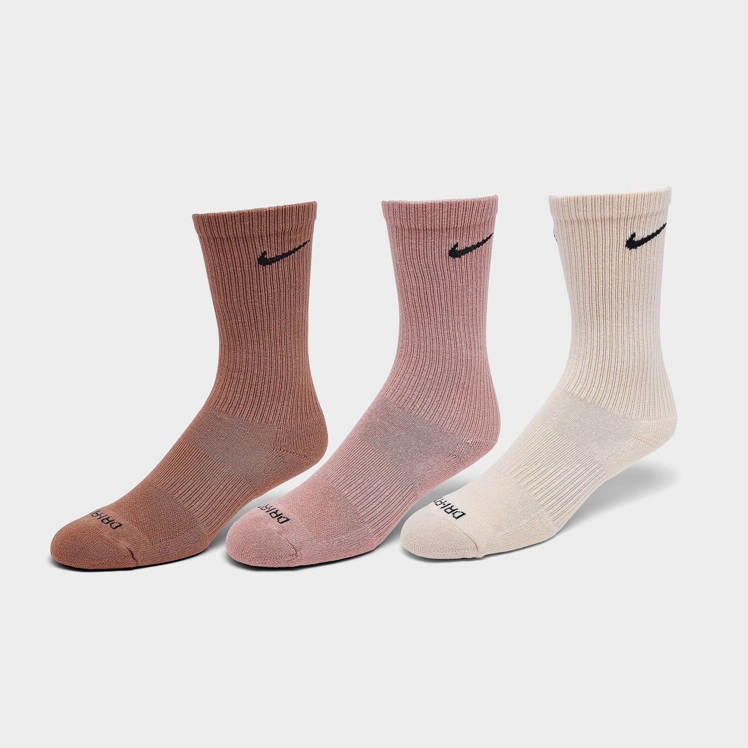 

Мягкие носки для тренинга Nike Everyday Plus (3 шт.), бежевый