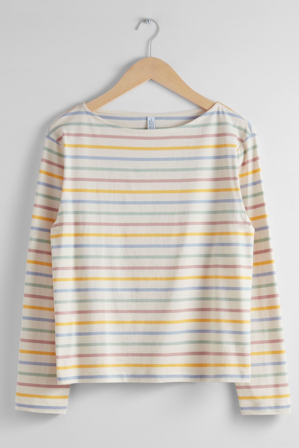 

Лонгслив & Other Stories Breton Stripe, белый/желтый/синий
