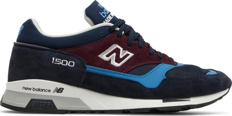 Кроссовки New Balance 1500 Made In England 'Navy Burgundy', синий - фото