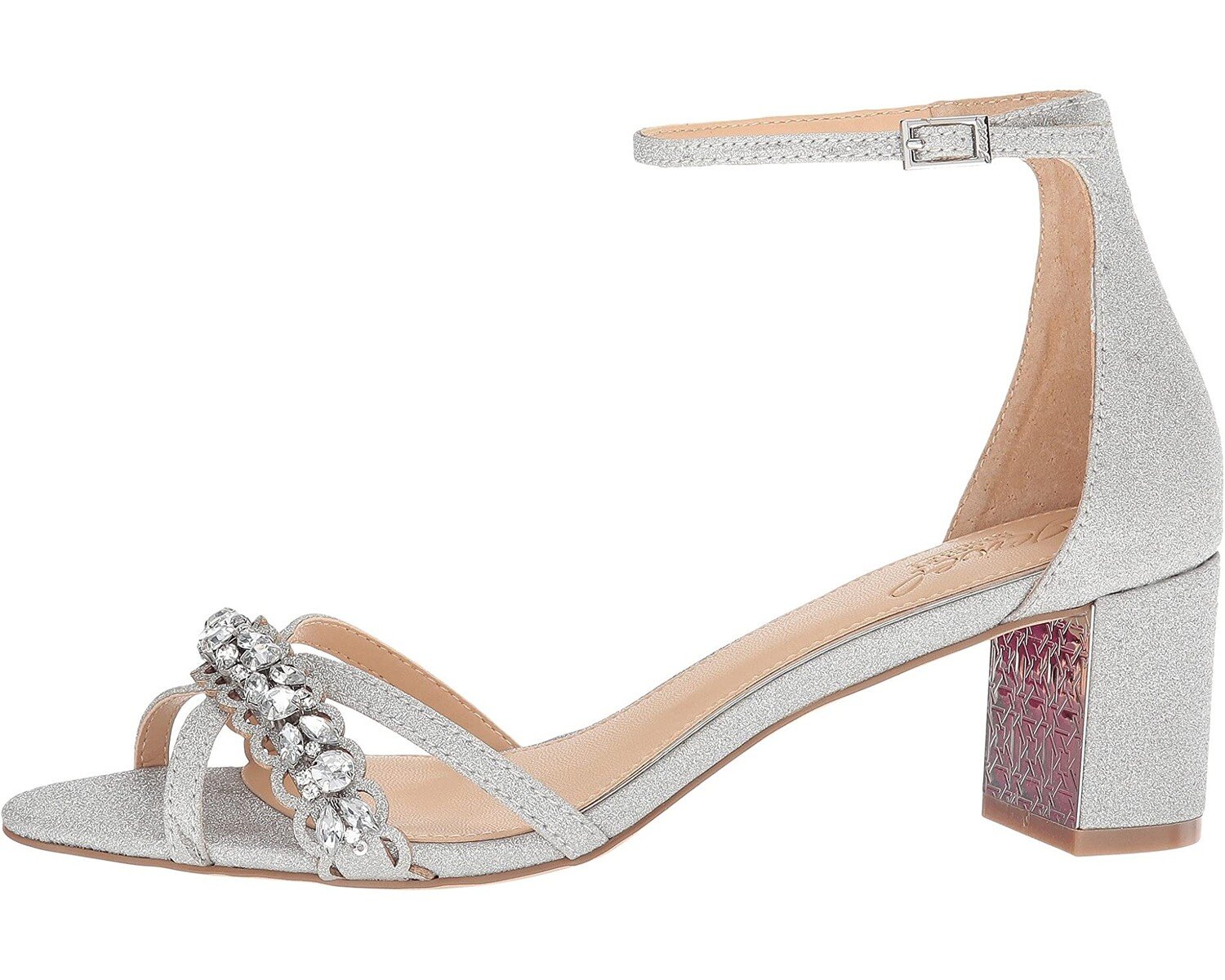 

Туфли на каблуках Giona Jewel Badgley Mischka, серебро