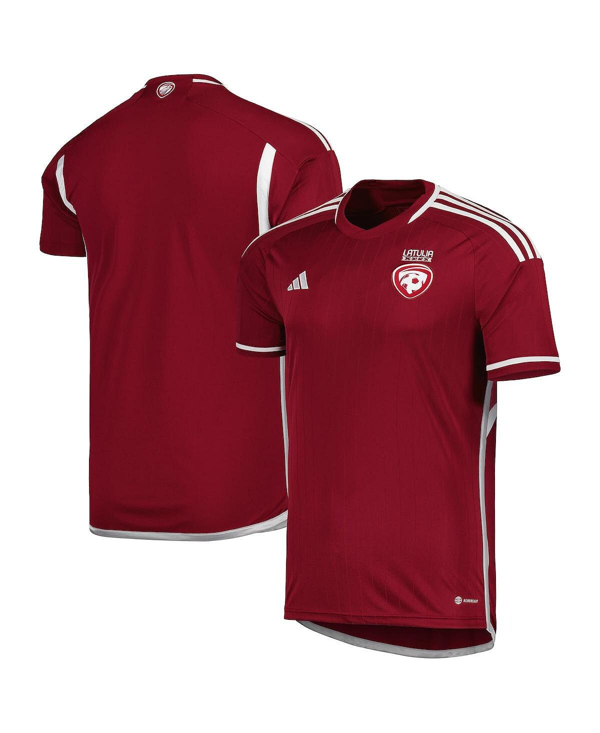 

Мужская бордовая домашняя копия джерси сборной латвии 2022/23 adidas