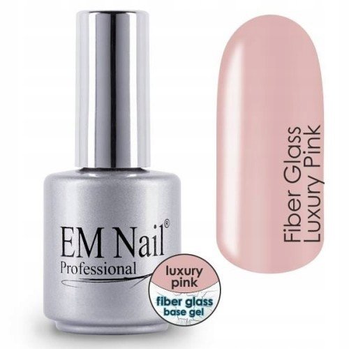 Гелевая основа со стекловолокном, Luxury Pink EM Nail цена и фото
