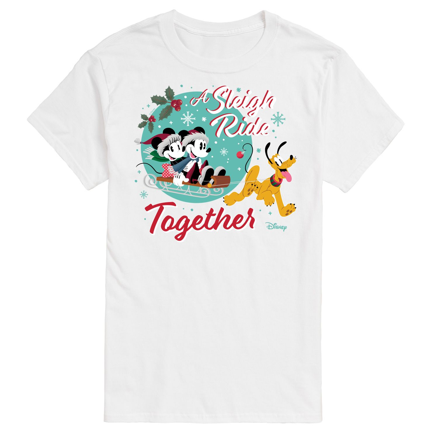 цена Футболка с изображением Big & Tall Sleigh Sleigh Ride Together Disney
