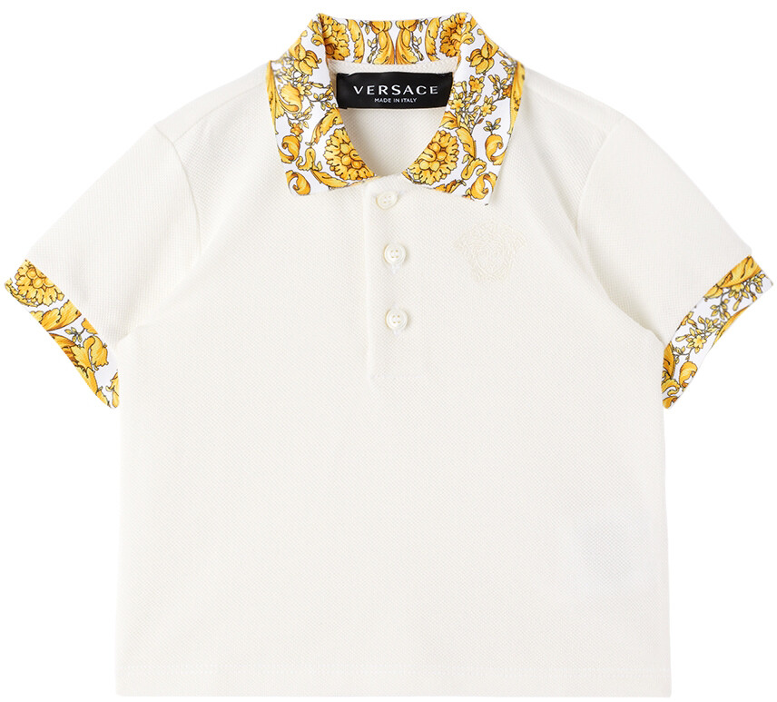 

Поло Baby White & Gold Barocco Versace