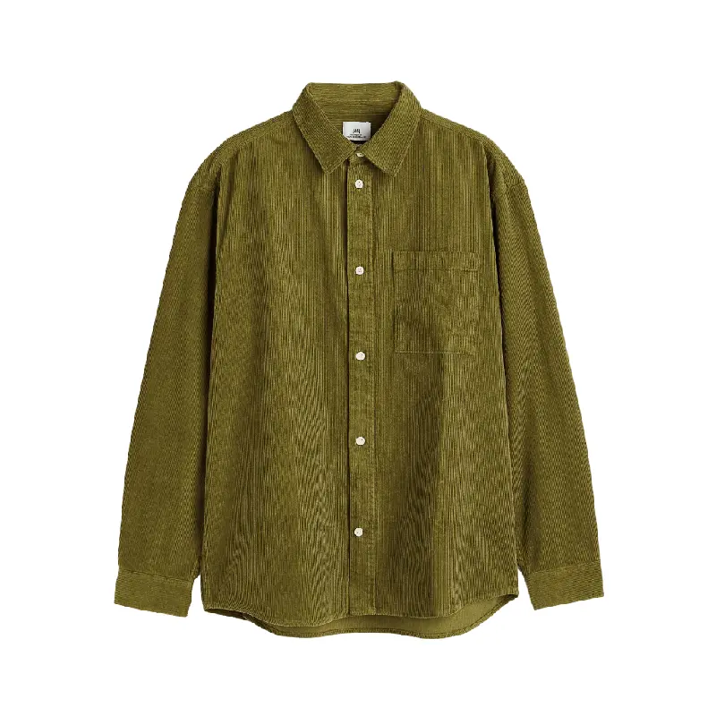 

Рубашка H&M Relaxed Fit Corduroy, хаки