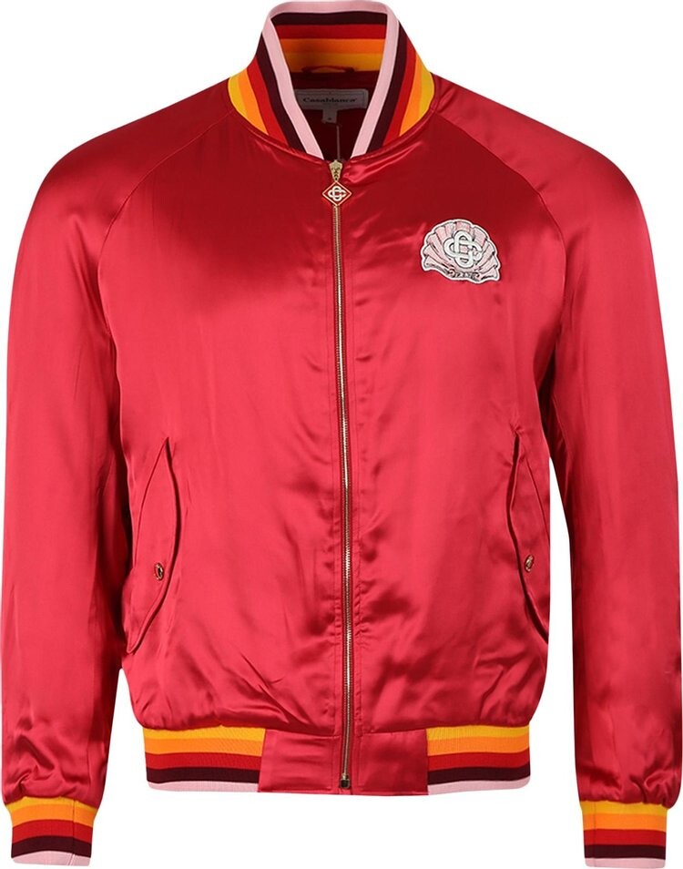 

Куртка Casablanca Souvenir Jacket 'Embleme De Cygne', красный
