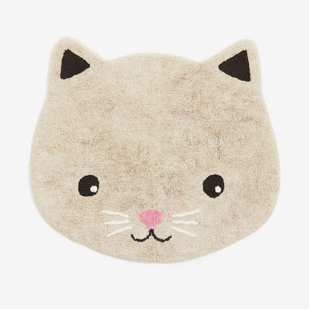 

Ковер H&M Home Cat-shaped, светло-бежевый