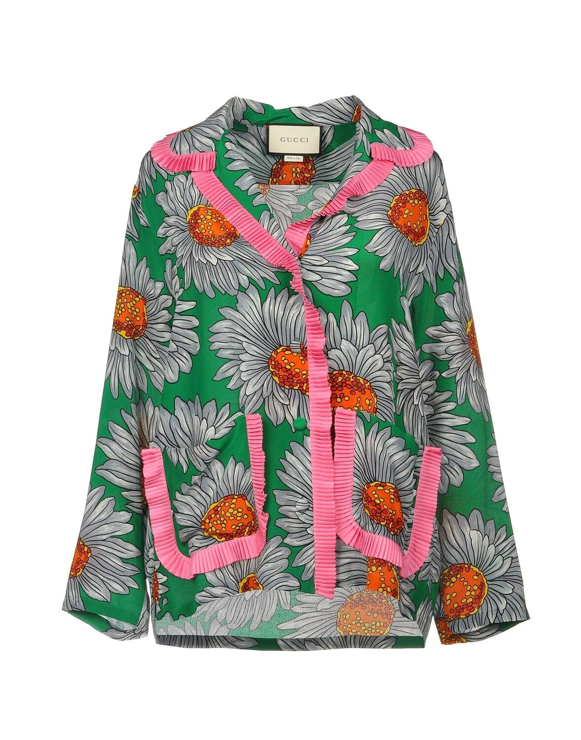 

Блузка Gucci Floral, зеленый/розовый