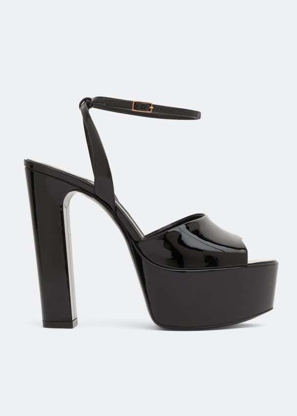 

Сандалии SAINT LAURENT Jodie platform sandals, черный