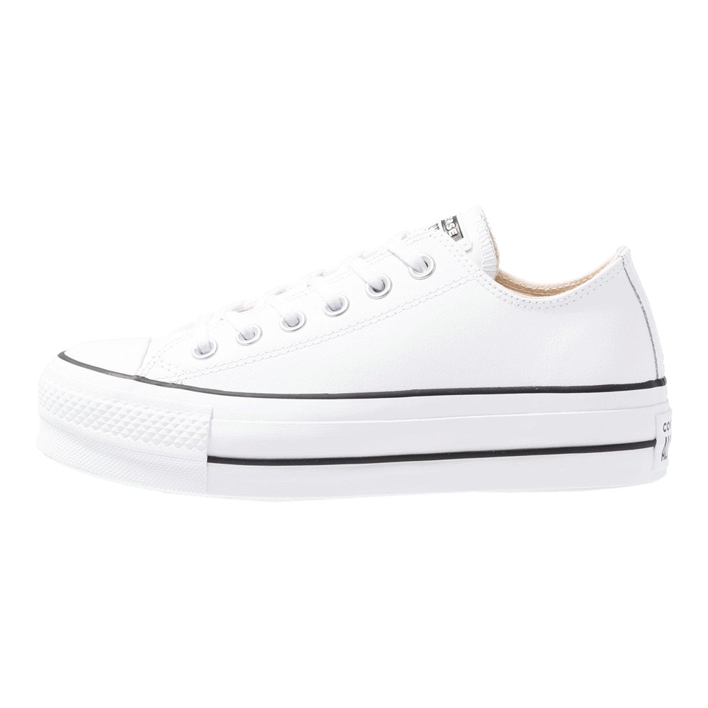 Кроссовки Converse Chuck Taylor All Star Lift Clean, белый/черный - фото